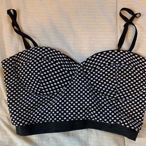 Polka Dot Crop Top